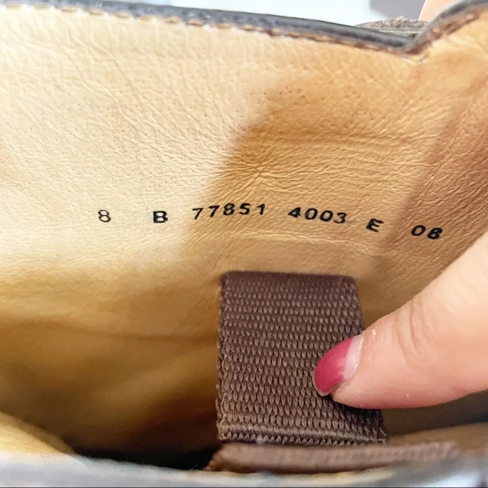 Frye Brown Leather Mid-Calf Buckle Boots - Picture 9 of 10